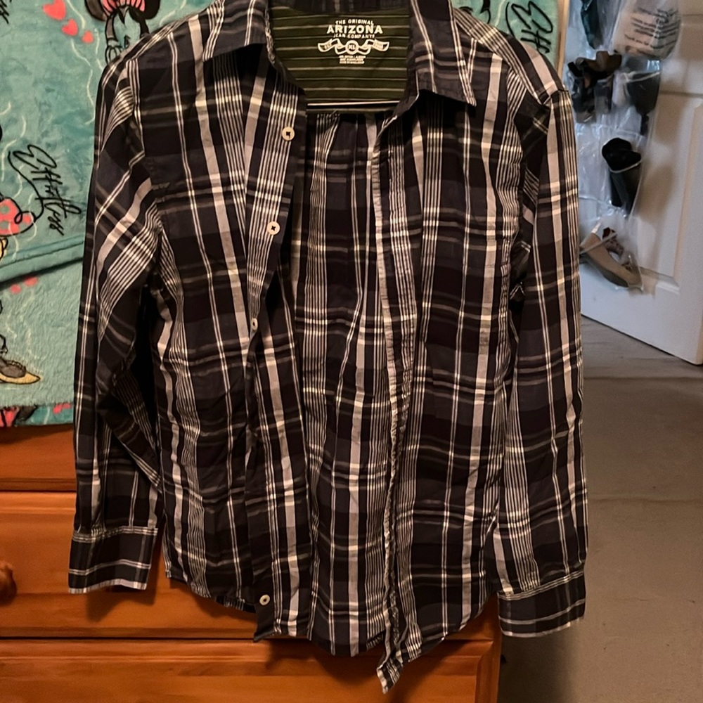 Arizona boys xl nice button down dress shirt